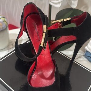 Cesare Paciotti Black Stiletto Heels